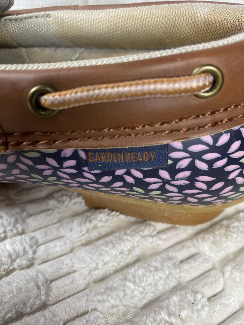 JBU Jambu Gwen Garden Ready Waterproof Duck Shoes Floral Purple Size 8.5 M - Picture 6 of 11